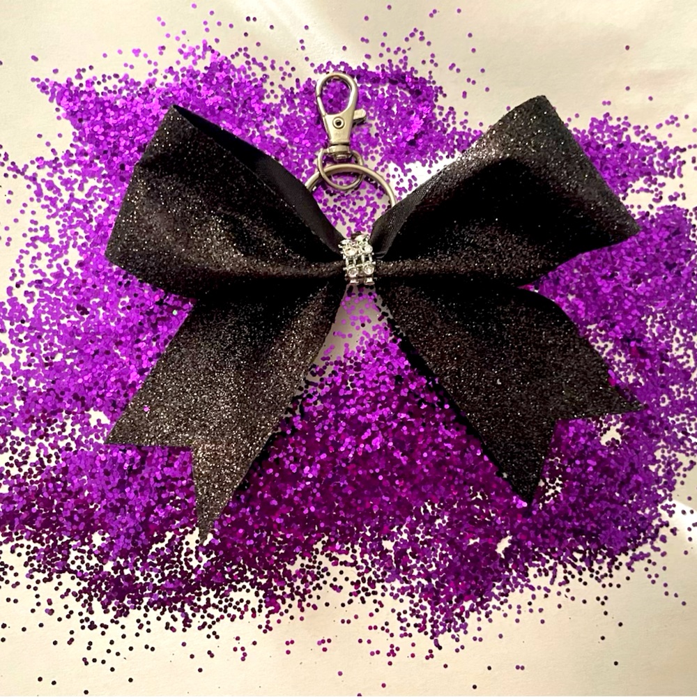 Vida Cheer Custom Mini Cheer Bow Keychain and Zipper Tags
